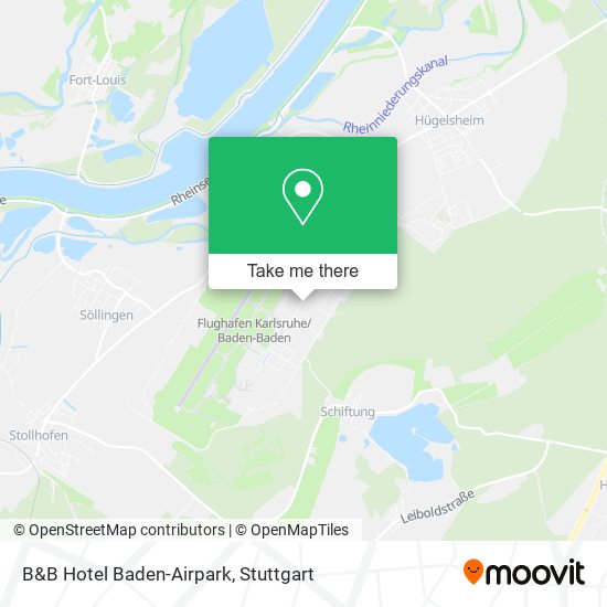 B&B Hotel Baden-Airpark map