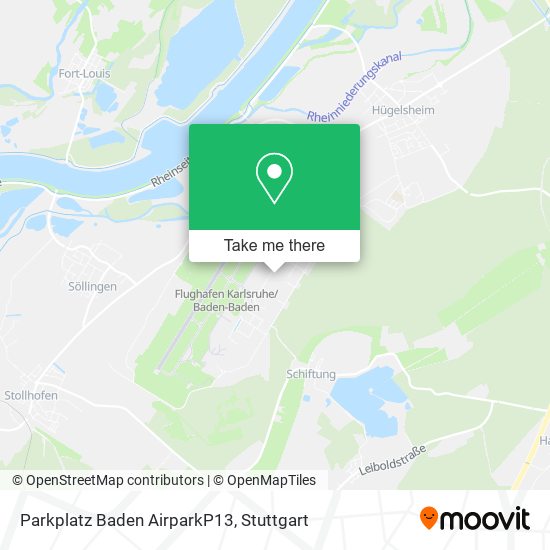 Parkplatz Baden AirparkP13 map