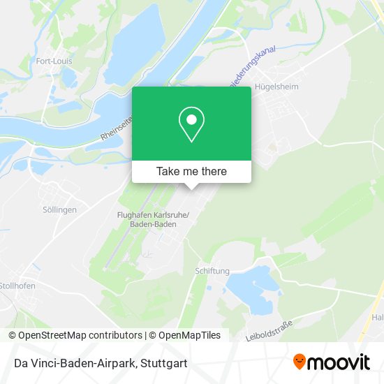 Da Vinci-Baden-Airpark map