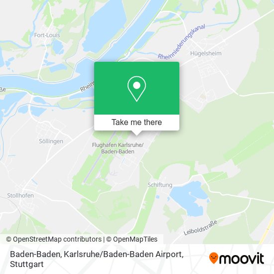 Baden-Baden, Karlsruhe / Baden-Baden Airport map
