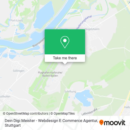 Карта Dein Digi Meister - Webdesign E Commerce Agentur