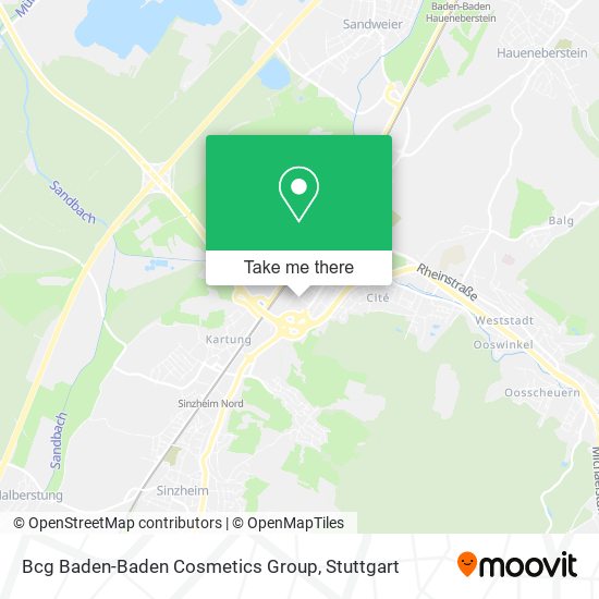 Bcg Baden-Baden Cosmetics Group map