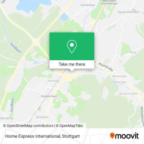 Home Express International map