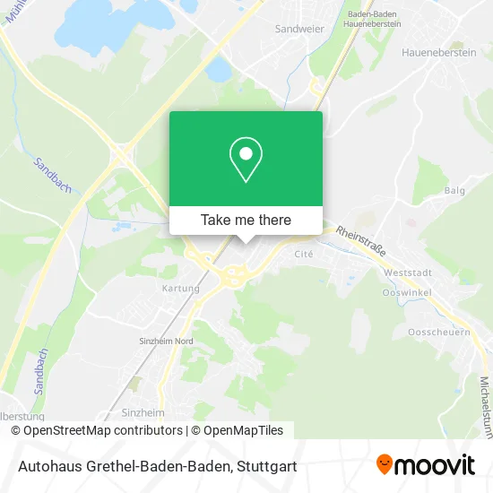 Карта Autohaus Grethel-Baden-Baden