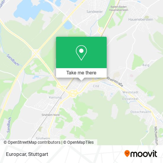 Europcar map