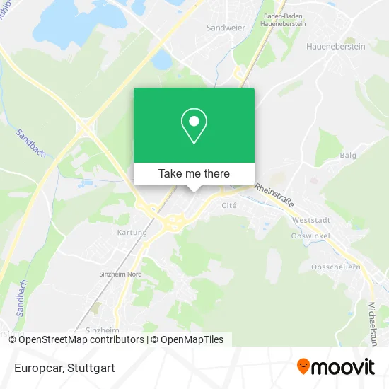 Карта Europcar