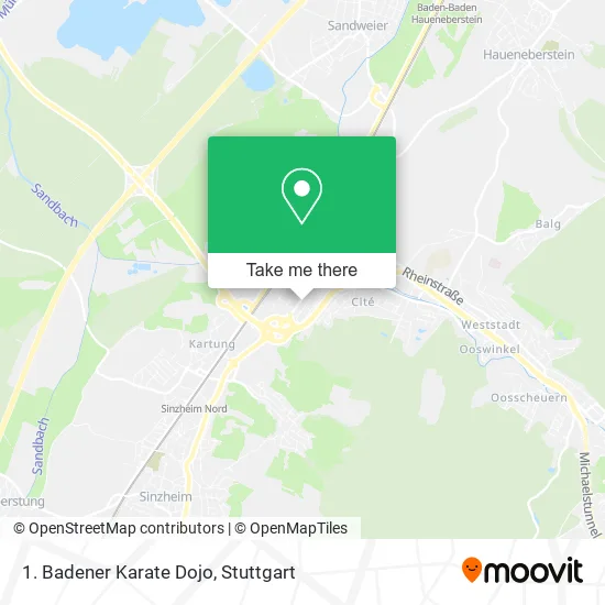 Карта 1. Badener Karate Dojo