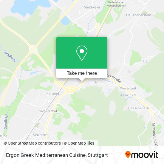 Карта Ergon Greek Mediterranean Cuisine