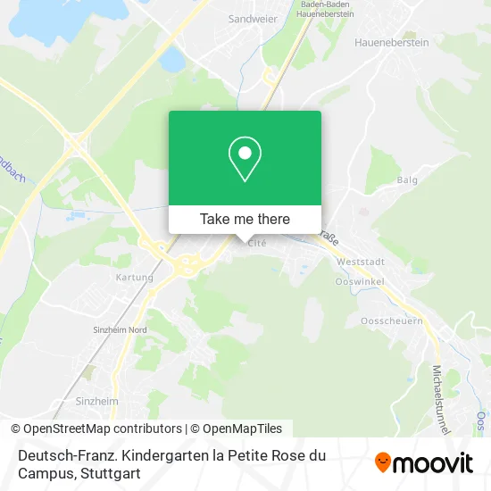 Карта Deutsch-Franz. Kindergarten la Petite Rose du Campus