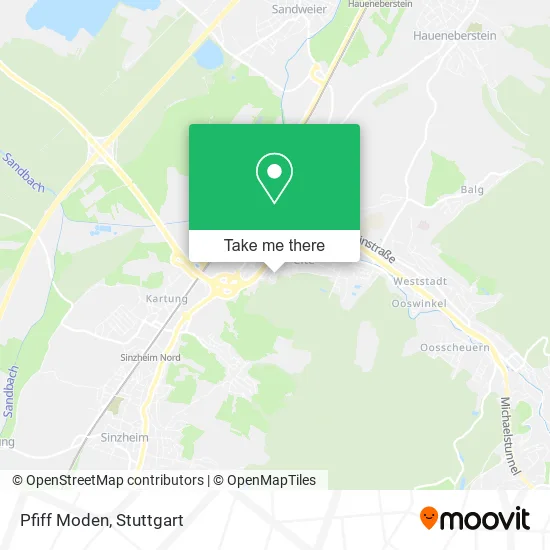 Pfiff Moden map