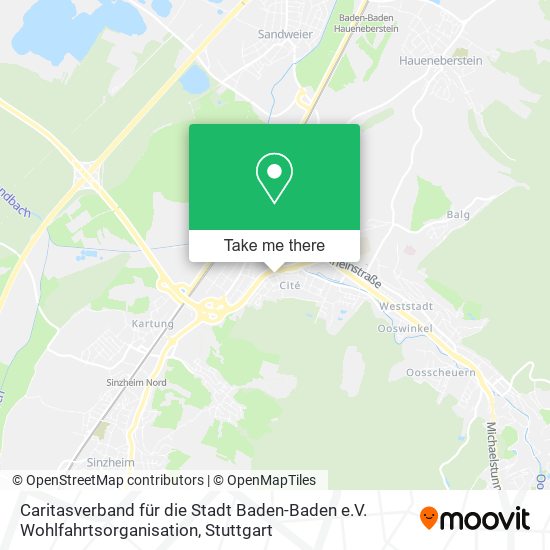 Caritasverband für die Stadt Baden-Baden e.V. Wohlfahrtsorganisation map