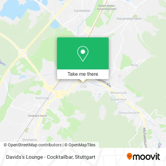Карта Davids's Lounge - Cocktailbar