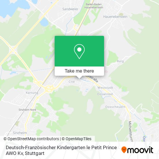 Deutsch-Französischer Kindergarten le Petit Prince AWO Kv map