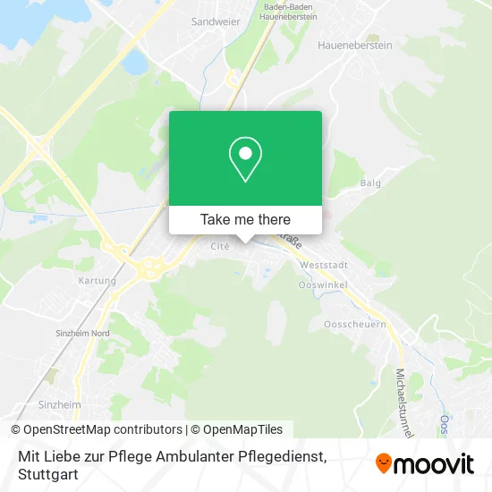 Карта Mit Liebe zur Pflege Ambulanter Pflegedienst