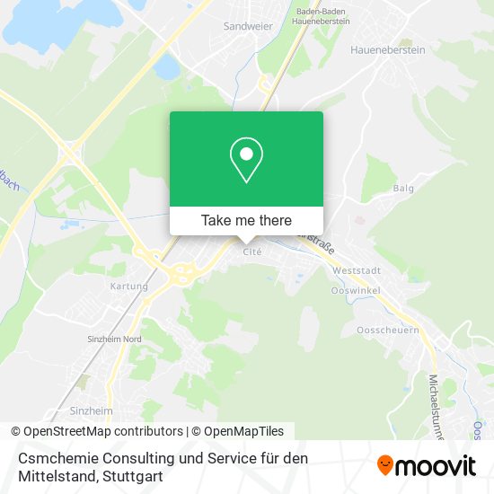 Csmchemie Consulting und Service für den Mittelstand map