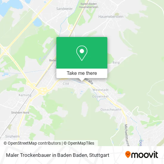 Карта Maler Trockenbauer in Baden Baden