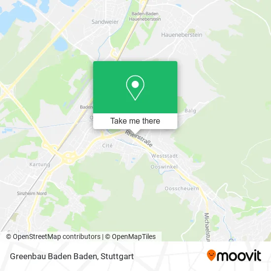 Карта Greenbau Baden Baden