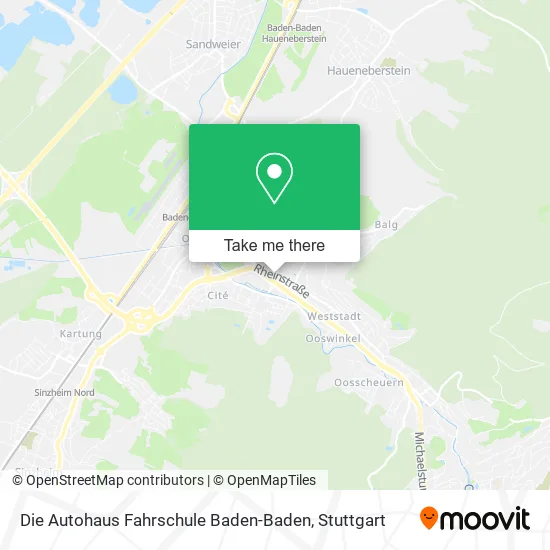 Карта Die Autohaus Fahrschule Baden-Baden