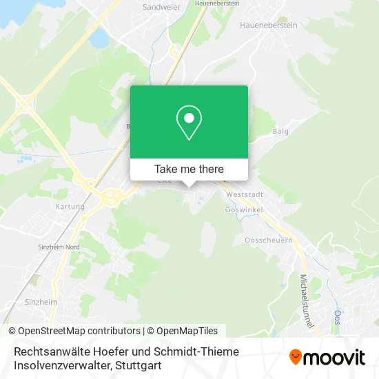 Карта Rechtsanwälte Hoefer und Schmidt-Thieme Insolvenzverwalter