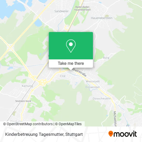 Карта Kinderbetreuung Tagesmutter