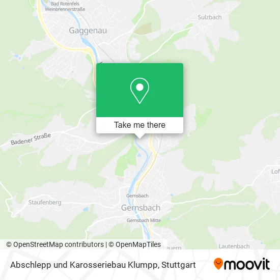 Карта Abschlepp und Karosseriebau Klumpp