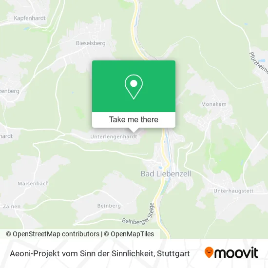 Карта Aeoni-Projekt vom Sinn der Sinnlichkeit