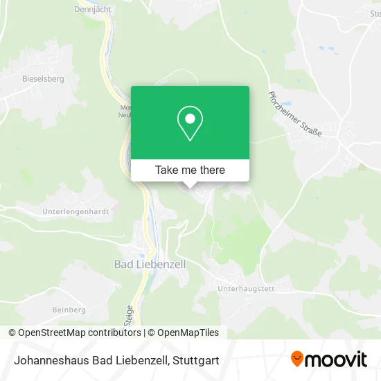 Карта Johanneshaus Bad Liebenzell