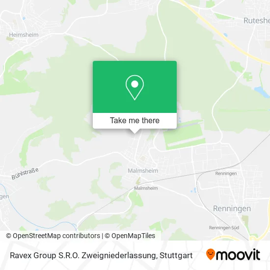 Карта Ravex Group S.R.O. Zweigniederlassung