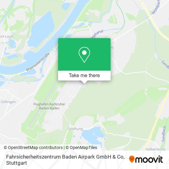 Fahrsicherheitszentrum Baden Airpark GmbH & Co map