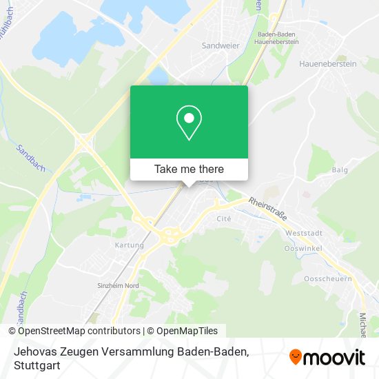 Карта Jehovas Zeugen Versammlung Baden-Baden