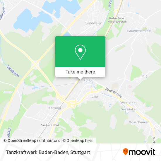 Tanzkraftwerk Baden-Baden map