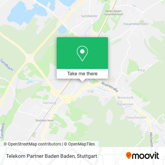 Telekom Partner Baden Baden map