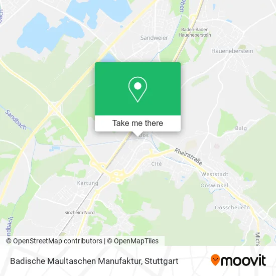 Карта Badische Maultaschen Manufaktur