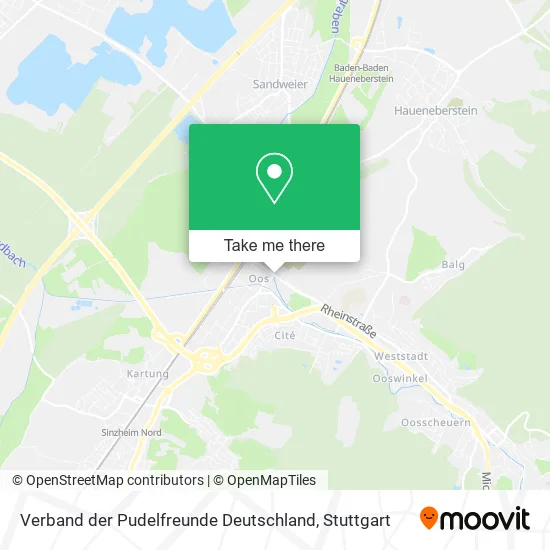 Карта Verband der Pudelfreunde Deutschland