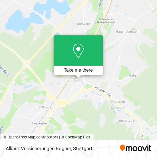 Карта Allianz Versicherungen Bogner