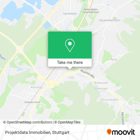 Projektdata Immobilien map