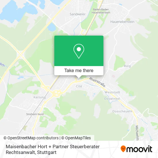 Карта Maisenbacher Hort + Partner Steuerberater Rechtsanwalt