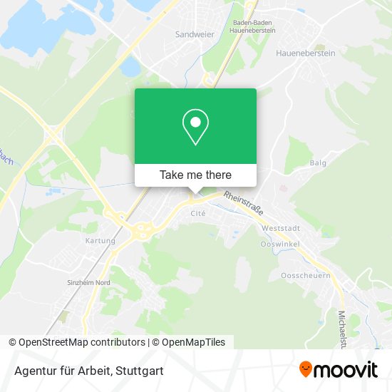 Agentur für Arbeit map