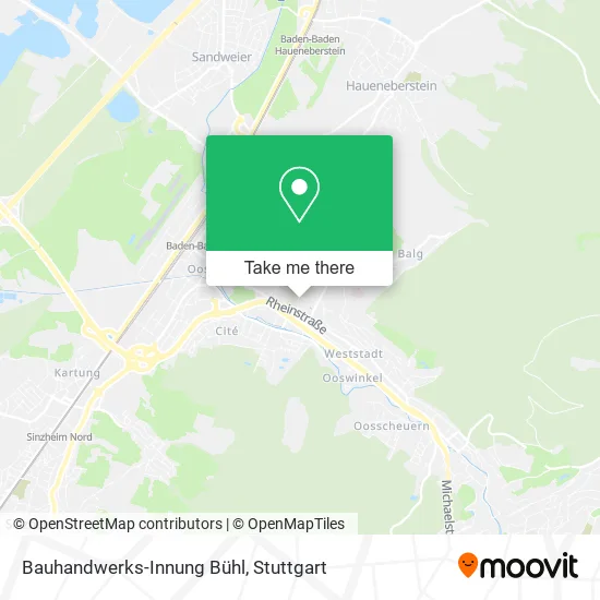 Карта Bauhandwerks-Innung Bühl