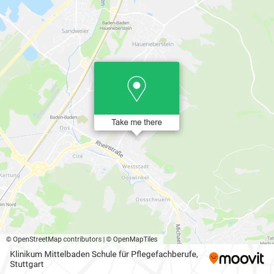 Карта Klinikum Mittelbaden Schule für Pflegefachberufe