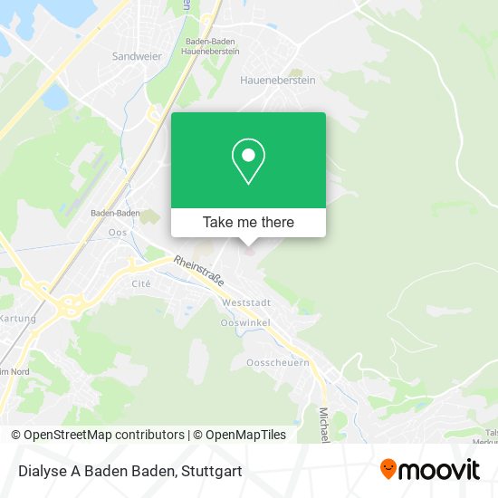 Dialyse A Baden Baden map