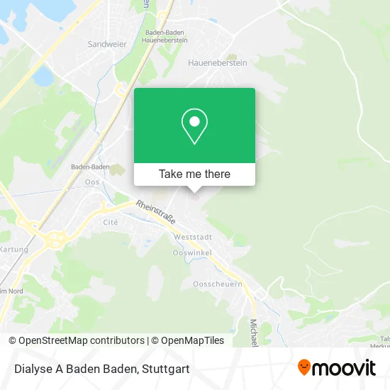 Карта Dialyse A Baden Baden