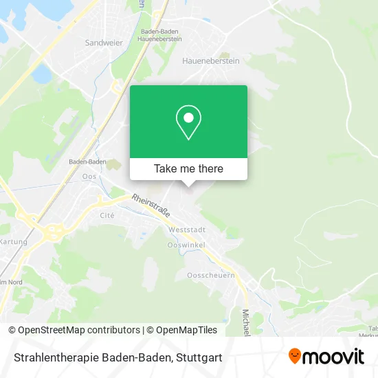 Карта Strahlentherapie Baden-Baden