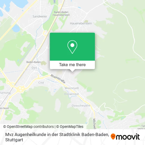 Карта Mvz Augenheilkunde in der Stadtklinik Baden-Baden
