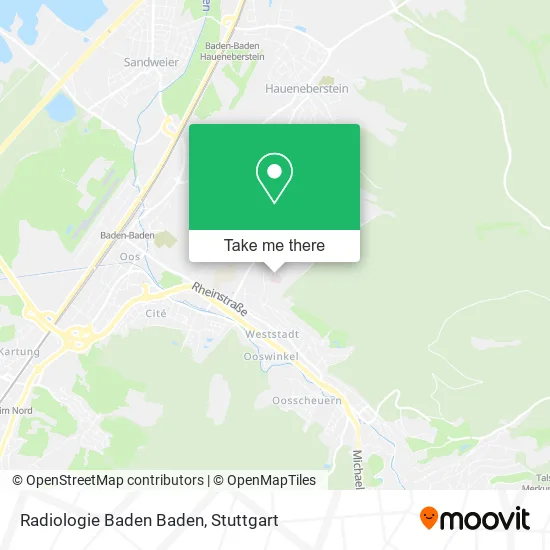 Radiologie Baden Baden map