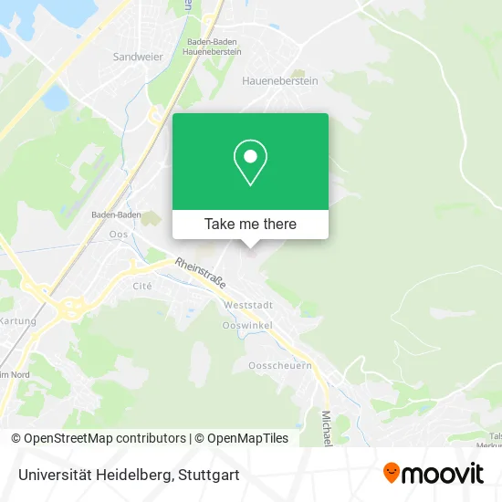 Карта Universität Heidelberg