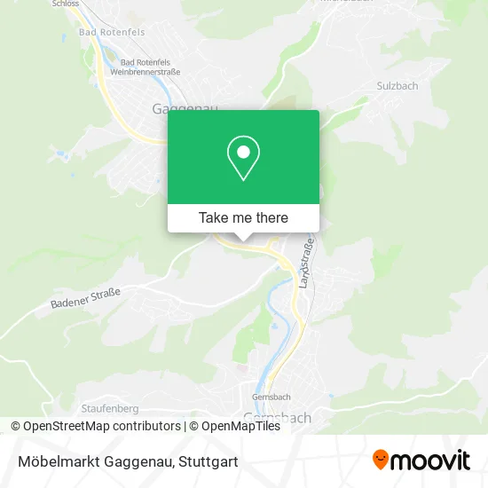 Карта Möbelmarkt Gaggenau