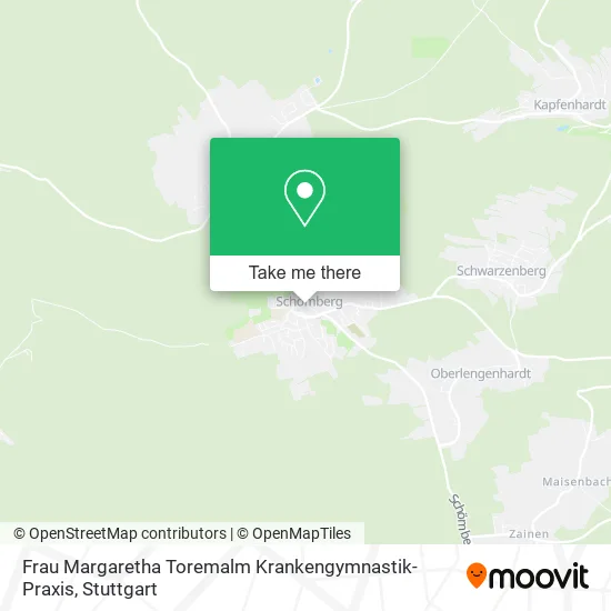 Карта Frau Margaretha Toremalm Krankengymnastik-Praxis