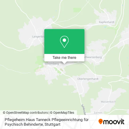 Карта Pflegeheim Haus Tanneck Pflegeeinrichtung für Psychisch Behinderte