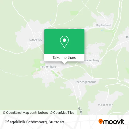 Карта Pflegeklinik Schömberg